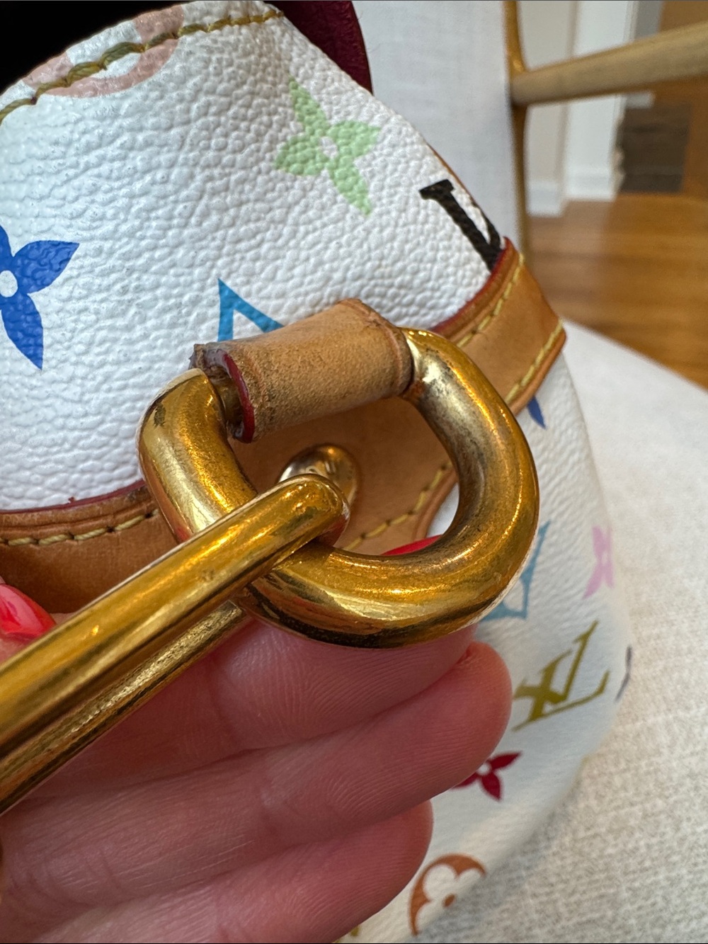Louis Vuitton Monogram Murakami Multicolor Beverly MM White Authentic *rare* - Picture 9 of 17